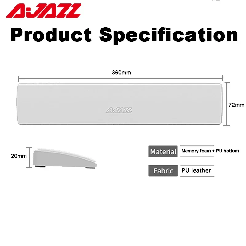 AJAZZ PU keyboard wrist rest 87 keys - Image 4