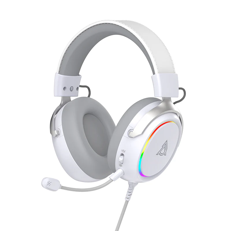 AJAZZZ AHW10 Over-Ear Wired Gaming Headset Virtual 7.1 Surround Sound Plug and Play RGB Lighting Effects - Image 2