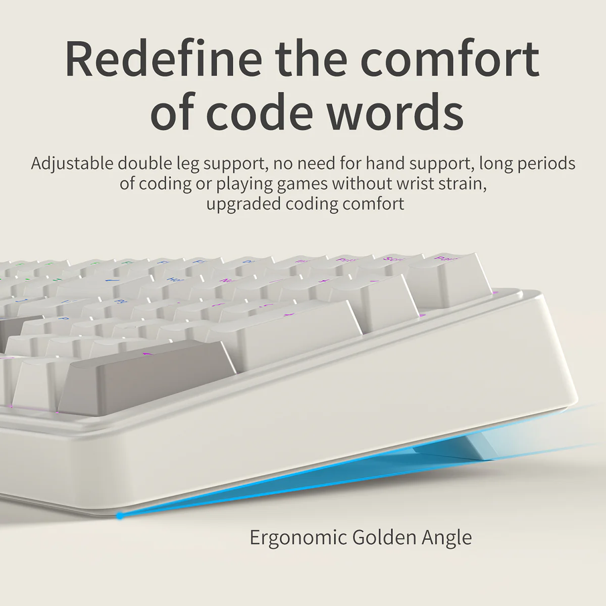 AJAZZ AK980 Wired Gaming mechanical keyboard RGB Hot-swappable Mixed light Customized shaft seat ergonomics - Image 15