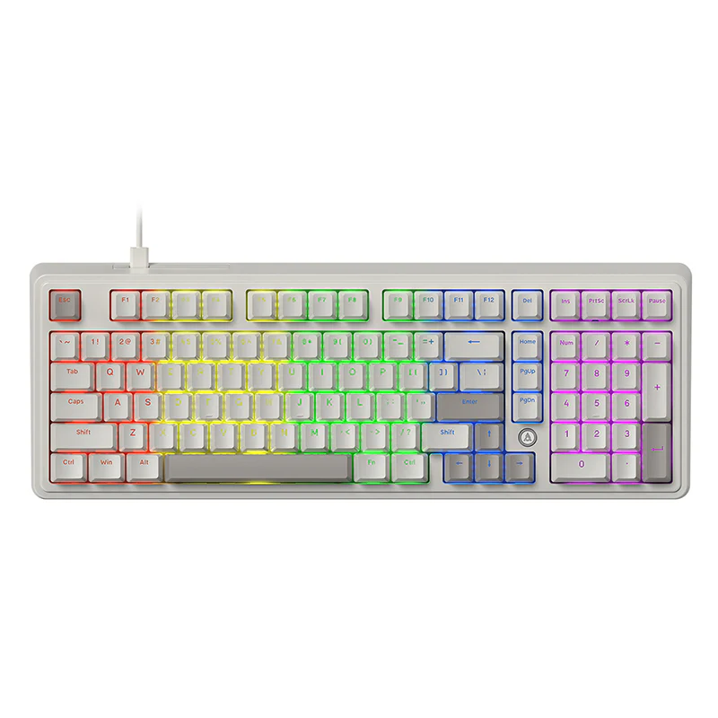 AJAZZ AK980 Wired Gaming mechanical keyboard RGB Hot-swappable Mixed light Customized shaft seat ergonomics - Image 6